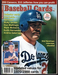 JANUARY 1989 BASEBALL CARDS ANNUAL Kirk Gibson on Cover (No Insert Cards) VG-EX - Bild 1 von 1