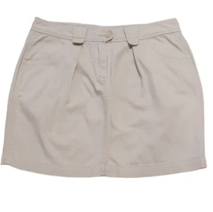 Witchery Womens Mini Skirt Size 10 Preppy Y2K Boho Beach Corduroy Beige Brown - Picture 1 of 10