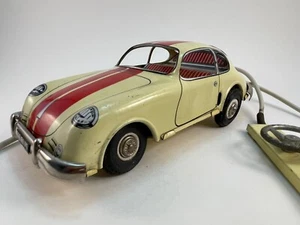 Porsche A coupe 356 rally car Joustra toy France Wind-up/ Steering Working Fine - Picture 1 of 6