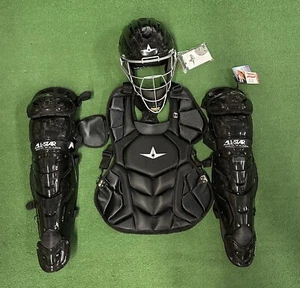 All Star System 7 Axis Intermediate 13-16 Catchers Gear Set - Solid Black - Picture 1 of 10