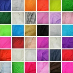 Dress Net Tulle Tutu Fabric Metre Half Metre Mesh Fairy Material 150cm Wide - Picture 1 of 55
