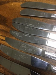 11 Stück Mix Tafelmesser Edelstahl Mix Marke - Bild 1 von 10