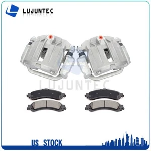 Rear Brake Calipers + Ceramic Pads For 2000 2001 2002 Chevrolet Suburban 1500 - Picture 1 of 10