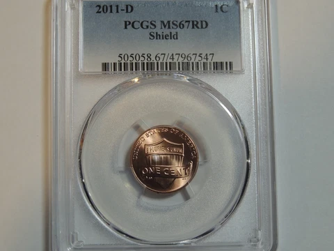 2011 D  Lincoln Cent PCGS MS67RD Penny Cover