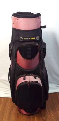 Bolsa de golf Tourtrek Sierra 10 vías, bolsa de carro negra y roja 10 bolsillos Foto 1 de 4