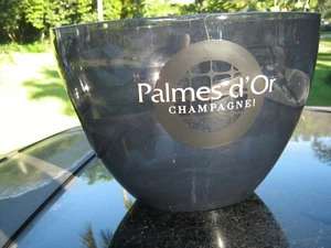 Palmes d'Or Champagne Heavy Acrylic Ice Bucket Cooler GREAT Price - Picture 1 of 8