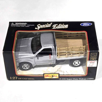 MAISTO СПЕЦИАЛЬНЫЙ ВЫПУСК МАСШТАБ 1:27 1999 FORD F-350 SD ФЕРМА КРОВАТЬ ЛИТАЯ МОДЕЛЬ АВТОМОБИЛЯ - Изображение 1 из 4