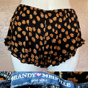 PANTALONES CORTOS BRANDY MELVILLE Estampado Floral Talla Única O/S Tal cual - Imagen 1 de 8