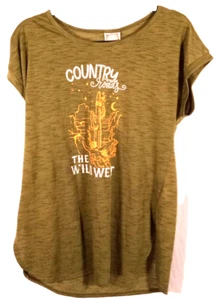 Truself women's graphic print green shirt NWT - Picture 1 of 9