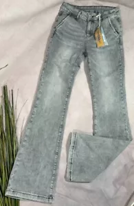 Stretch Schlag JEANS HOSE bootcut High Waist Denim Melly Co 7238 M 36 38 - Bild 1 von 4