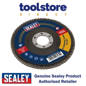 Sealey FD11560E Ø115 mm disco lembo ossido di alluminio Ø22 mm foro 60 grana - Foto 1 di 5