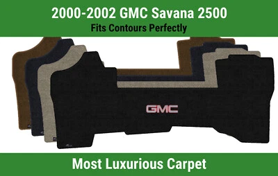 Alfombra delantera Lloyd Luxe para GMC Savana 2500 '00-02 con logotipo GMC 1 plateado/rojo Foto 1 de 4