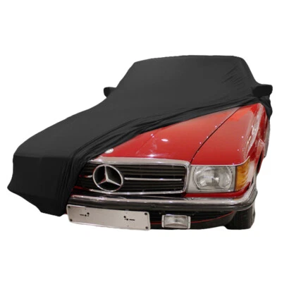 Indoor car cover fits Mercedes-Benz R107 SL bespoke Berlin Black cover With m... - Imagem 1 de 4