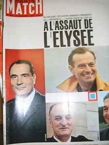 Paris Match N° 868 27 novembre 1965 A l'assaut de l'Elysée Les candidats - Picture 1 of 1