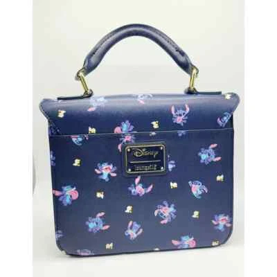 Loungefly Disney Lilo Stitch Duck Navy Blue Cross body Hand Bag Purse - Image 1 of 2