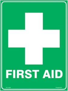 First Aid Sign Corflute Diamond Grade Reflective - Picture 1 of 1