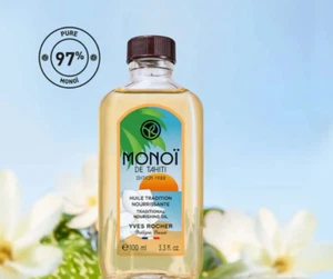 YVES ROCHER MONOI DE TAHITI CUIDADO SOLAR ACEITE NUTRITIVO TRADICIONAL 100 ml. NUEVO - Imagen 1 de 5