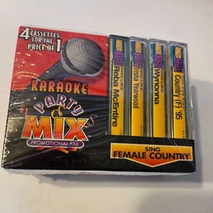Karaoki Party Mix Cassette Set Reba Wynnina Yearwood Country '95 New - Picture 1 of 6