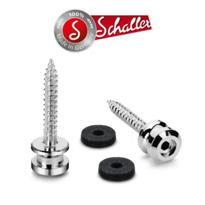Schaller strap locks SLOCK Button Size M Chrome - Picture 1 of 3