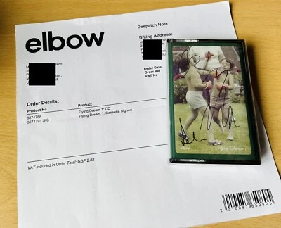 FLYING DREAM 1 ELBOW SIGNED ALBUM CASSETTE SEALED POLYDOR - Image 1 of 2
