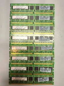 Lot (8) x 1GB DDR2 DDRII RAM PC-6400 800MHz MATCHED MODULES TESTED - Picture 1 of 4