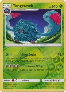 Pokemon Burning Shadows Tangrowth Rare Reverse Holo 8/147 - Picture 1 of 1