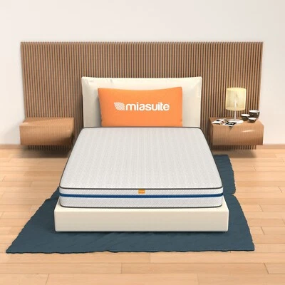 MATERASSO MEMORY FOAM FRANCESE 140X190 H14 CM A 9 ZONE MEMORY FOAM 3 CM SOFT - Immagine 1 di 4