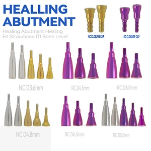 Dental Healing Abutment Healing Closure Caps Straumann ITI Bone Level NC/RC - Picture 1 of 67