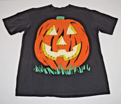 Camiseta De Colección Stedman Super 50 Talla L/XL Años 80 Negra Sonriente Jack O Lantern 1988 Foto 1 de 4