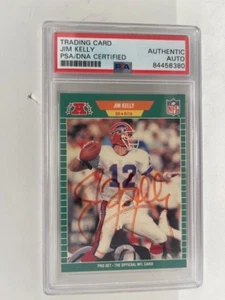 Jim Kelly 1989 Pro Set PSA/DNA Certified Authentic Auto Slabbed by PSA - Picture 1 of 3