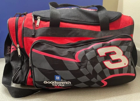 Dale Earnhardt Sr. #3 NASCAR GOODWRENCH Duffel Bag Travel Bag Gym bag with strap Cover