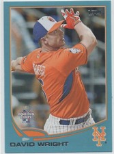 2013 Topps Update WALMART BLUE #US129 David Wright NEW YORK METS HRD 10