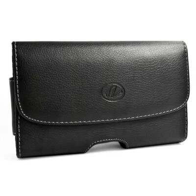 For Samsung Galaxy S10/S10 E/S10 Plus Leather Case Belt Clip Loops Holster Pouch - Image 1 of 4