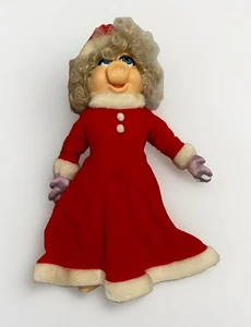 Muñeca de peluche Miss Piggy Mrs Claus de colección 16" Muppets 1990 colección Hamilton - Imagen 1 de 7