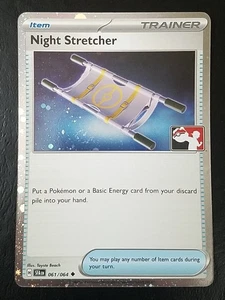 NIGHT STRETCHER 061/064, HOLO, TIMBRATO, PACCHETTO PREMIO 6, CARTA POKEMON (LP/NM) - Foto 1 di 5