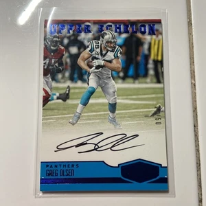 2016 Panini Platten & Patches - Upper Echelon Greg Olsen #20 blau  - Bild 1 von 2
