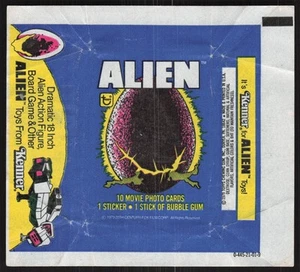 1979 Topps Alien Opened Wax Pack Wrapper BB372 - Picture 1 of 2