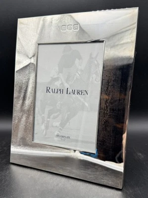 Marco de fotos/imágenes vintage plateado Ralph Lauren de 8x10 pulgadas Foto 1 de 4