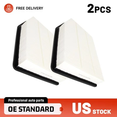 2件装发动机空气过滤器适用于雪佛兰Silverado Tahoe 1500 GMC Sierra 1500凯雷德 — 第 1/4 张图片