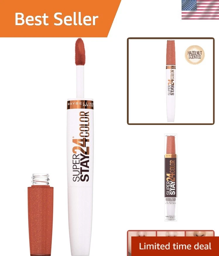 2-Step SuperStay Liquid Lipstick - Hushed Hazelnut with Micro-Flex Comfort - Image 1 of 4