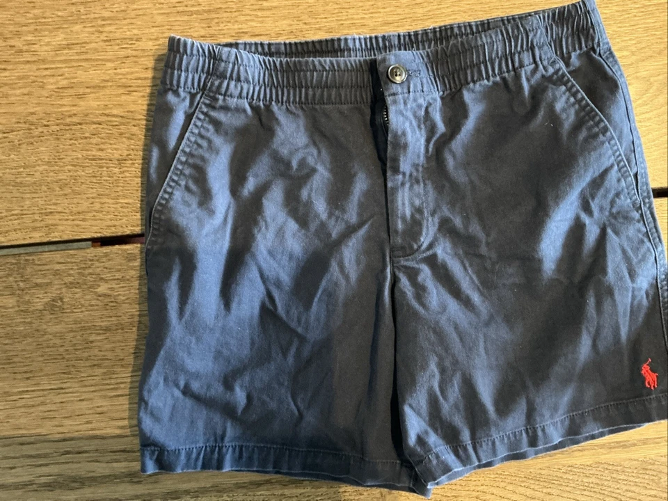 Ralph Lauren Youth Polo Shorts Navy Blue - Size L (14-16) - Image 1 of 4