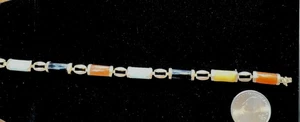 Jade Gliederarmband 14k Gold - Bild 1 von 12