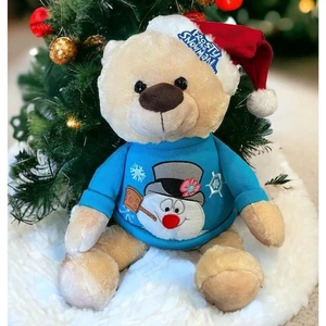 "Juguete de peluche de 19"" Frosty The Snowman Santa Christmas Bear" - Imagen 1 de 8