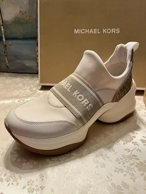 Michael Kors Olympia Slip On Scuba Size US 10M Color Pale Gold New In Box - Image 1 of 4