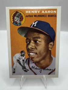 1991 Topps East Coast National Reimpresiones #1954 Hank Aaron Braves ¡Envío y devolución gratuitos! - Imagen 1 de 2
