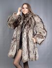 12333 Gorgeous Real Silver Fox Coat Luxury Fur Jacket Beautiful Look Size Xl