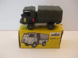 Vintage SOLIDO #203 Camion RENAULT 4X4 All Terrain Military Truck - New Worn Box - Picture 1 of 8