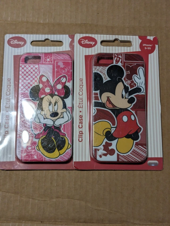 迪士尼米奇和米妮苹果 I-Phone 5 5S 夹式保护壳全新未开封 — 第 1/1 张图片