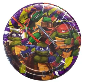 TMNT Dessert, Cake Plates 7" 8 Ct Teenage Mutant Ninja Turtles - Picture 1 of 5