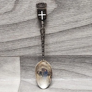 VINTAGE SILVER SPOON CHAMBLEY FRANCE JM ORFEVRE SOUVENIR - Picture 1 of 6